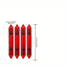 A pack of four red car door reflective warning stickers, measuring 2cm/0.79inch each.