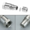 Silver oxygen sensor adapter components including a cylindrical fitting and a mesh filter