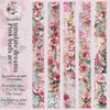 Roundel Pink Buds Dreams Japanese paper volume featuring pink floral designs for scrapbooking