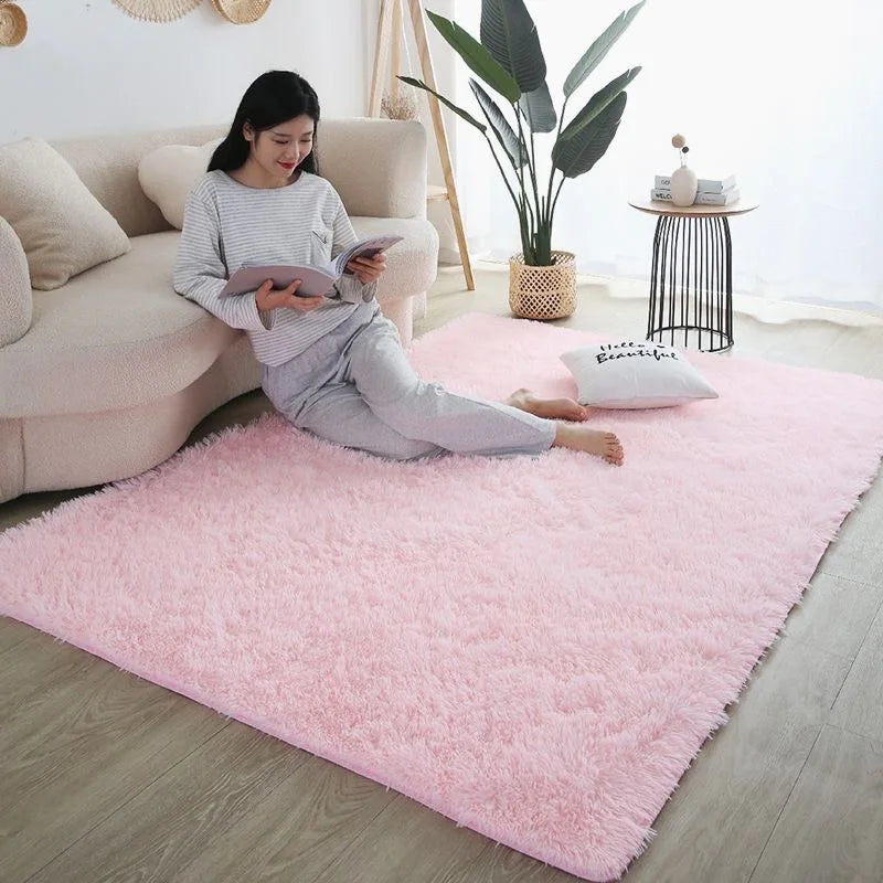 Plush Shaggy Area Rug for Living Room & Bedroom