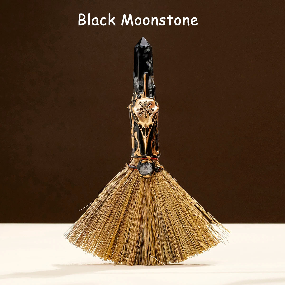 Natural Crystal Witch Broom for Cleansing and Feng Shui