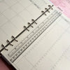 Multifunctional Transparent PVC Bookmark Ruler for Loose-Leaf Notebooks