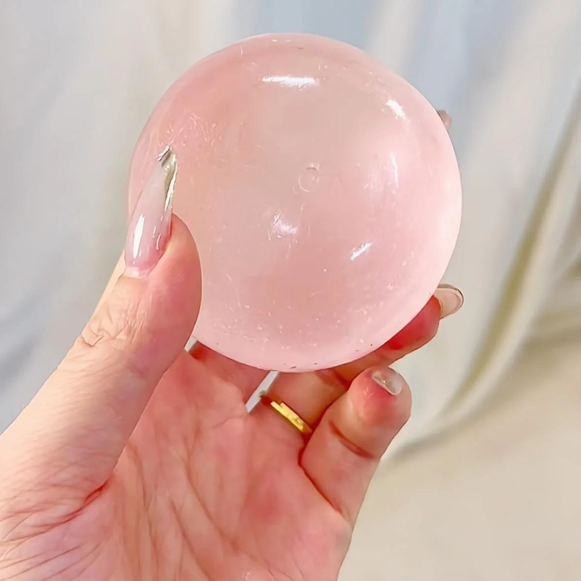 Blue Coconut Oil Moldable Squeeze Ball for Stress Relief