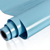 Roll of light blue self-adhesive marble wallpaper for kitchen, bathroom, and furniture