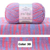 Combed Cotton Blend Gradient Yarn – 4-Ply, 50g Balls