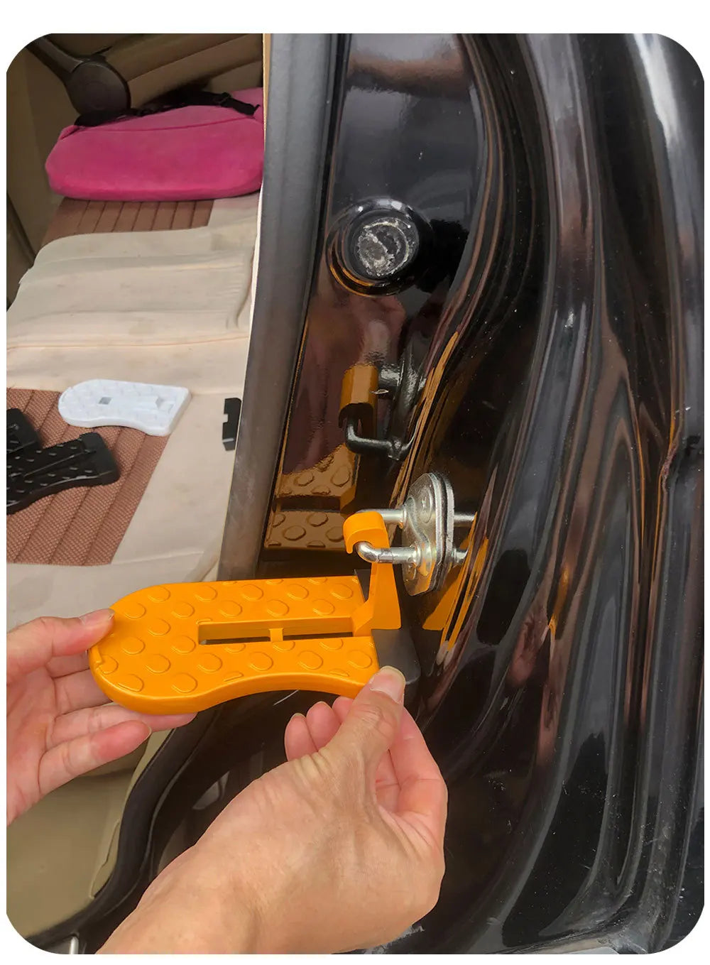 Portable Car Door Step Hook for Easy Roof Access