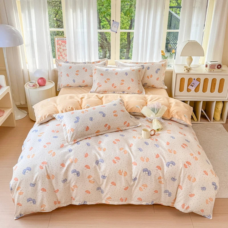 Brushed Polyester Duvet Cover with Matching Pillowcases