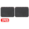 Two black magnetic car window sunshades with foldable mesh design
