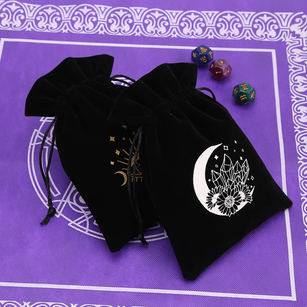 Black Velvet Tarot Card Storage Bag