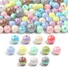 AB Color Acrylic Round Beads for Jewelry Making
