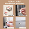 Floral Toilet Flush Button – Manicure-Friendly and Easy to Use