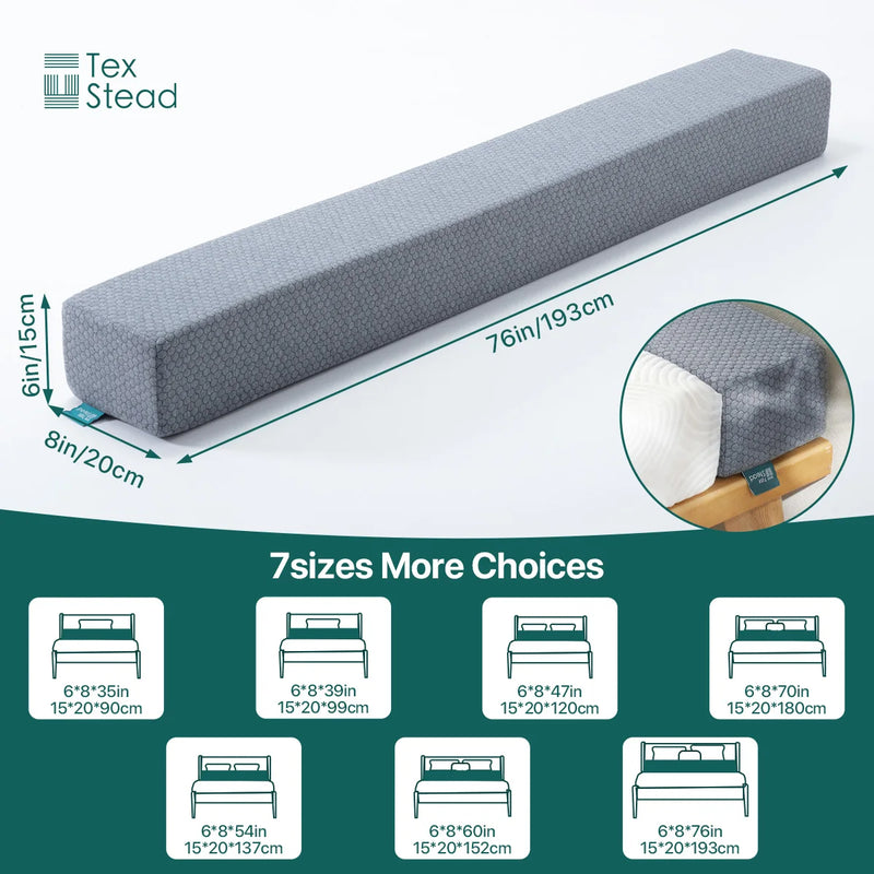 Adjustable Bed Gap Filler Wedge Pillow