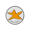 Fun Meteor Enamel Pin with Star Design