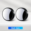Two black 360 degree rotatable suction cup blind spot mirrors for car