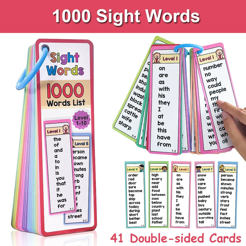 Tarjetas de Palabras Esenciales para Lectores Principiantes