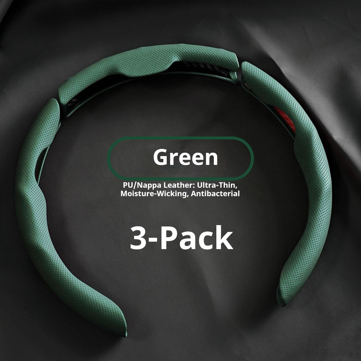 Premium Universal Leather Steering Wheel Cover