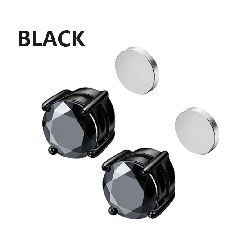 Crystal Magnetic Stud Earrings