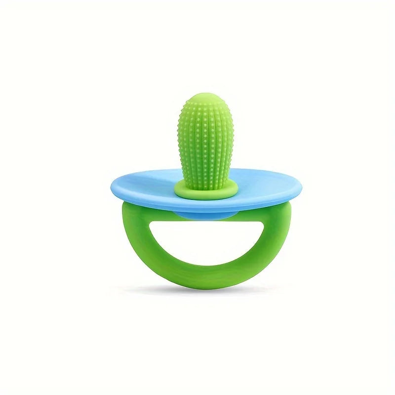 Silicone Teether Ring with Massage Dots for Soothing Gums