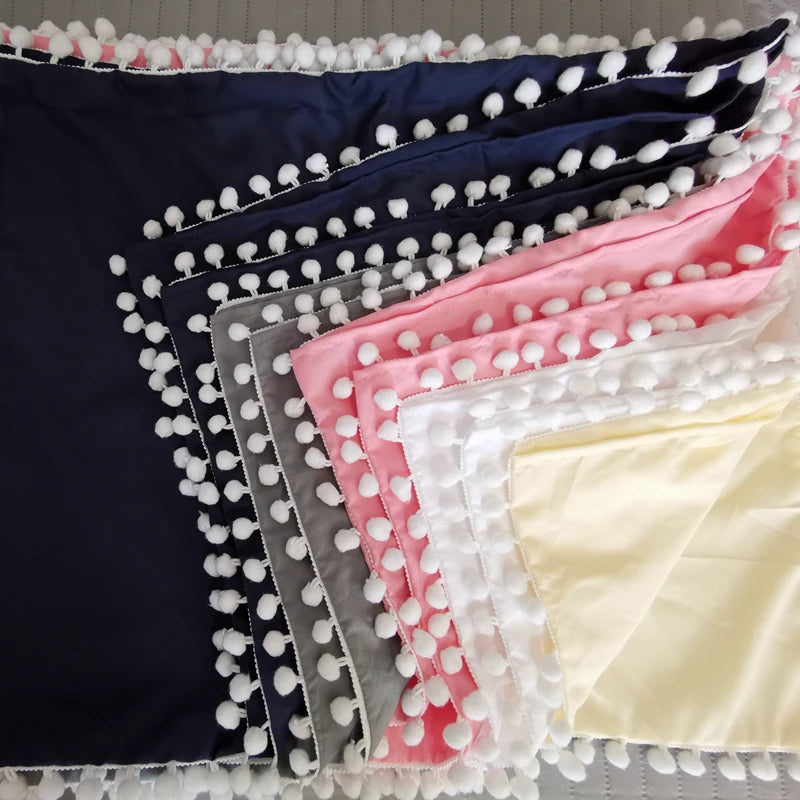 Elastic Wrap-Around Bed Skirt in Solid Polyester