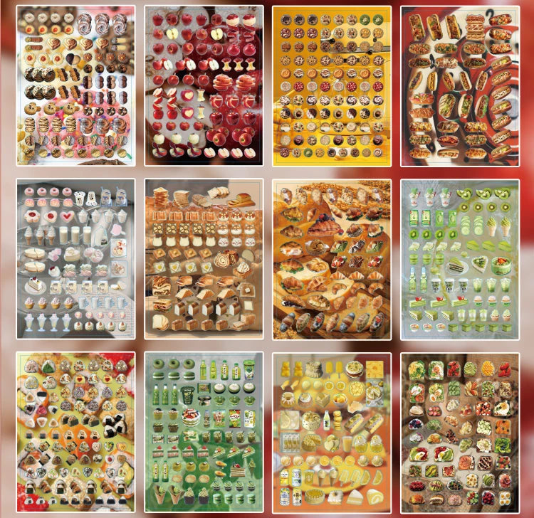 Y2K Aesthetic Sticker Book - 30 Sheets of Kawaii Japanese Stationery Decals