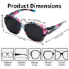 Square Fit-Over Sunglasses for Glasses Wearers
