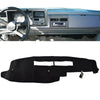 Black custom-fit dashboard cover for a truck or SUV interior.