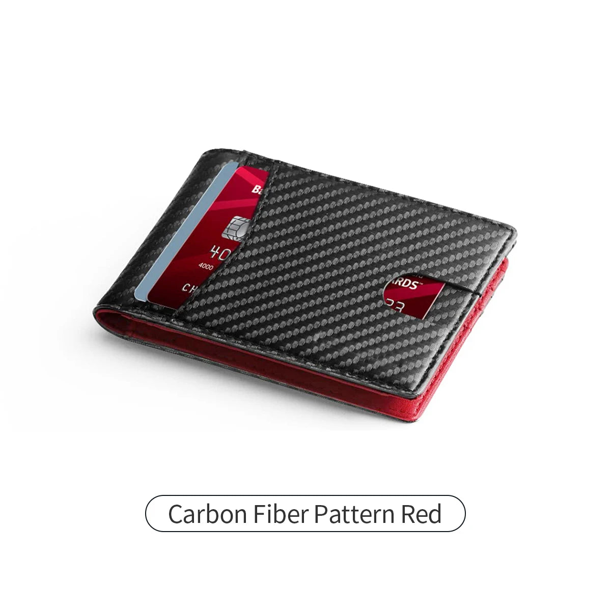 Slim Carbon Fiber Trifold Wallet with RFID Protection