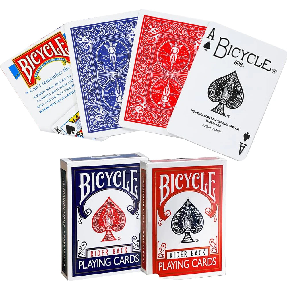 Bicycle Rider Back Playing Cards – 2 Standard Decks (Red & Blue)
