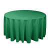 Round Solid Color Polyester Tablecloth for Weddings, Parties & Dining
