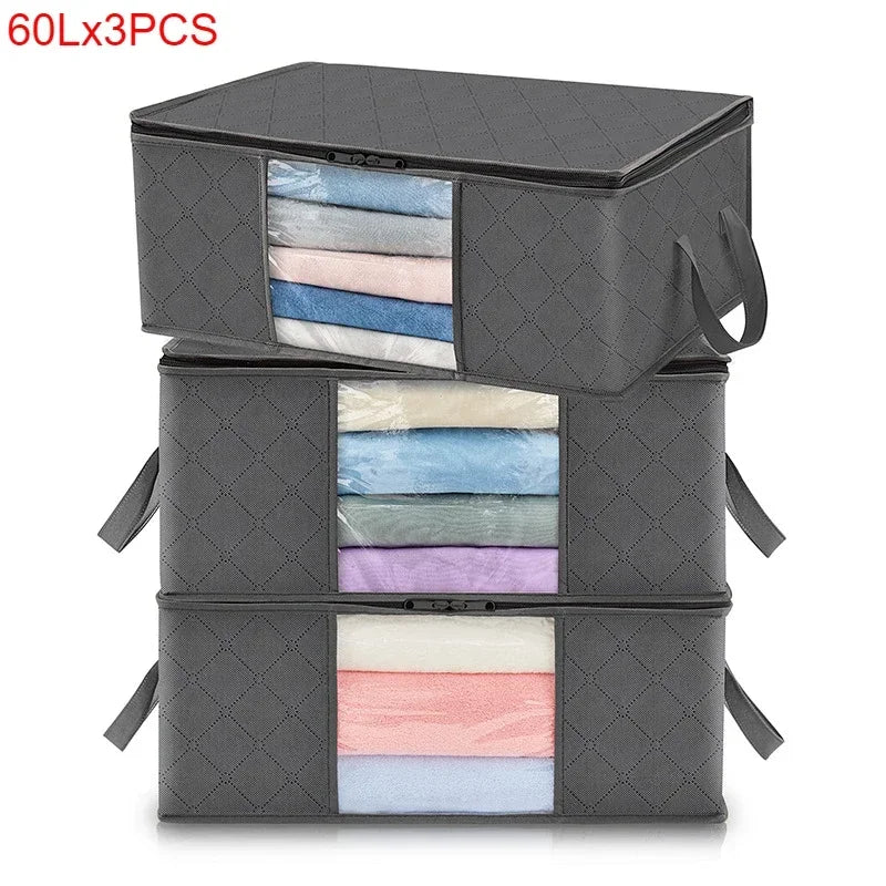 Foldable Storage Bags for Clothes and Blankets