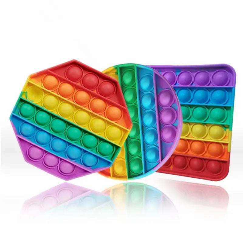 3er-Pack Silikon-Bubble-Fidget-Spielzeug