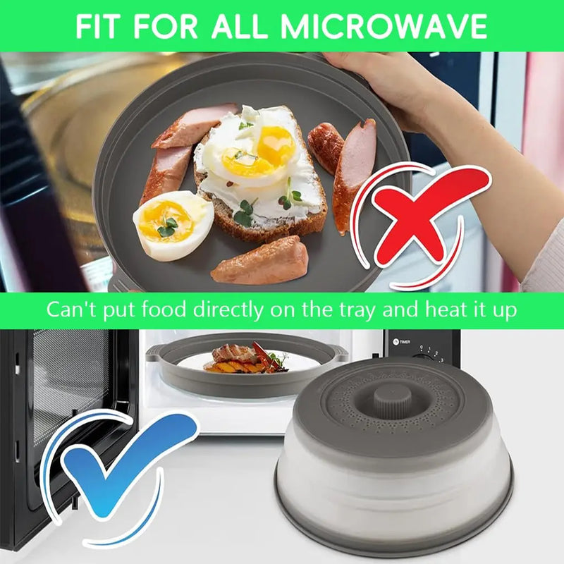 Collapsible Microwave Splatter Cover