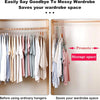 Rotating 9-Hole Folding Clothes Hanger Organizer for Space-Saving Wardrobes
