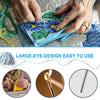 Colorful Aluminum Crochet Hook Set with Ergonomic Handles