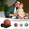 Wall-Mounted Basketball Display and Storage Rack