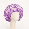 Adjustable Satin Sleep Bonnet with Tie Band