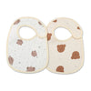 Soft Cotton Baby Bibs with Waterproof Backing – Set of 2