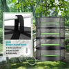 Multi-Layer Hanging Herb Drying Rack with Zippered Mesh Nets