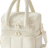Insulated Double-Deck Lunch Bag with Leakproof Lining