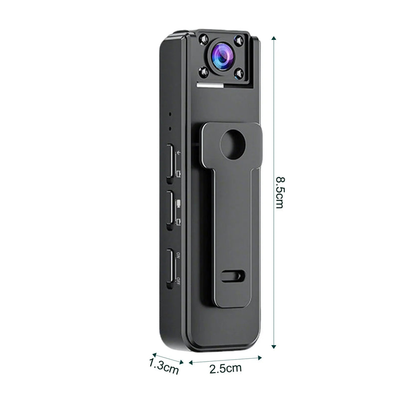 Compact Wearable Body Camera with Night Vision