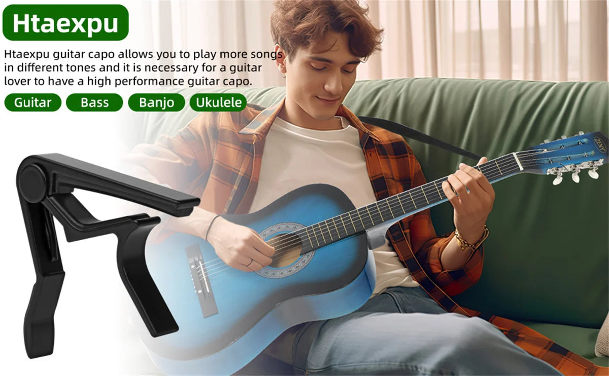 Precision Guitar Capo for Acoustic, Electric & Classical Guitars
