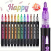 Double Line Outline Pens with Metallic Glitter (Set of 8)