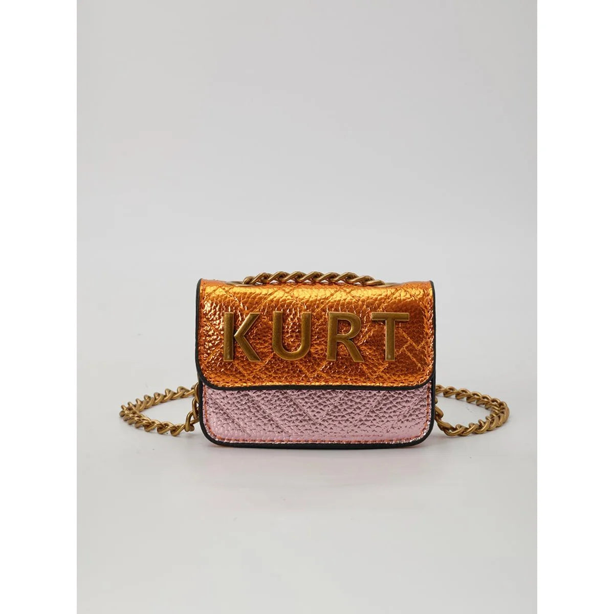 Mini Magnetic Crossbody Bag with Letter Flap and Chain Strap