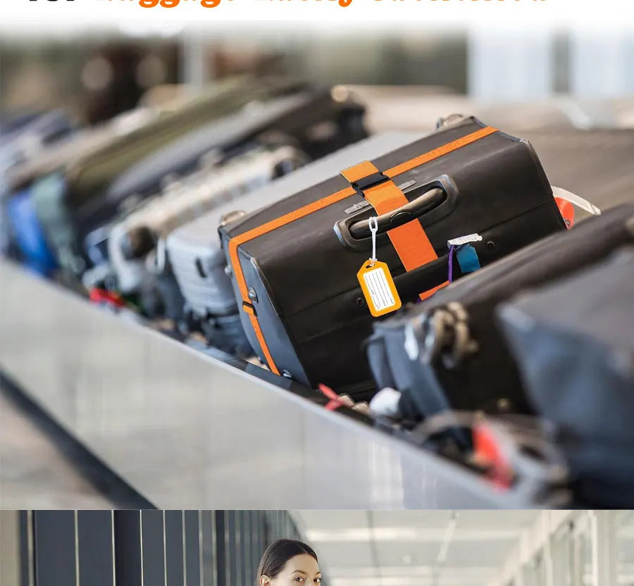Adjustable Suitcase Straps with Bright Neon Colors – Secure & Easy to Spot