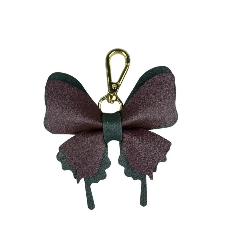 PU Leather Butterfly Bag Charm
