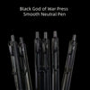 6-Pack Retractable Gel Pens - Quick-Drying, Smooth Writing