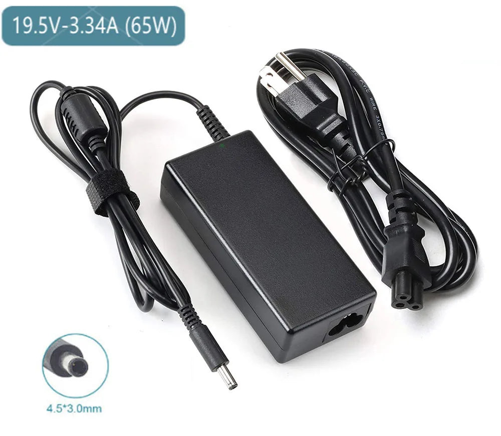 65W Dell Laptop Charger with Interchangeable Tips