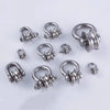 A set of heavy-duty 304 stainless steel pulleys with silent bearings.
