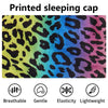 Gorro de dormir de satén con estampado de leopardo