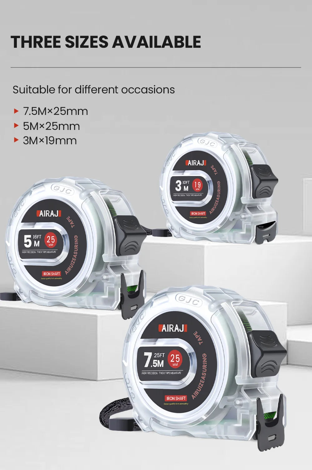 Fluorescent Tape Measure